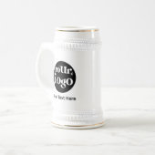 Chope À Bière Logo simple et commerce de texte (Devant gauche)