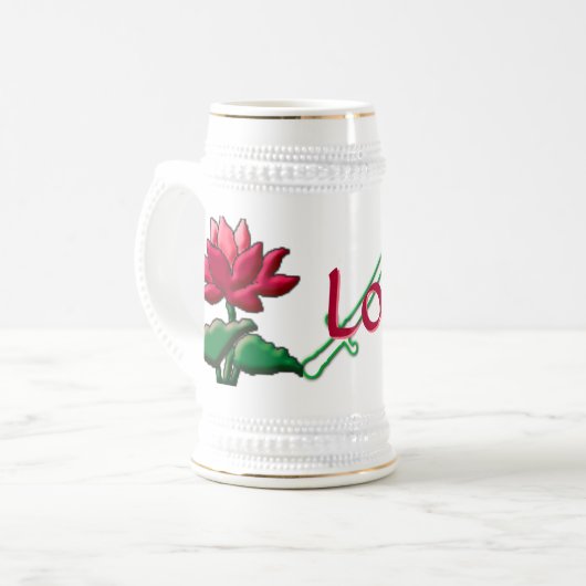 Chope À Bière Lotus mod stein (Devant gauche)
