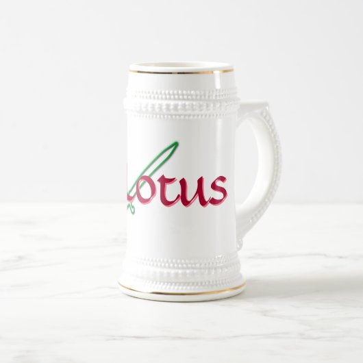 Chope À Bière Lotus mod stein (Devant droit)