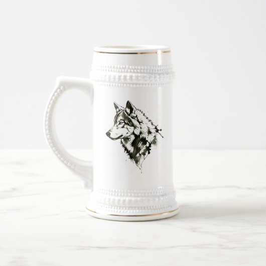 Chope À Bière Loup (Gauche)
