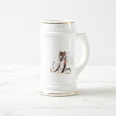 Chope À Bière Loup d'hiver (Devant droit)