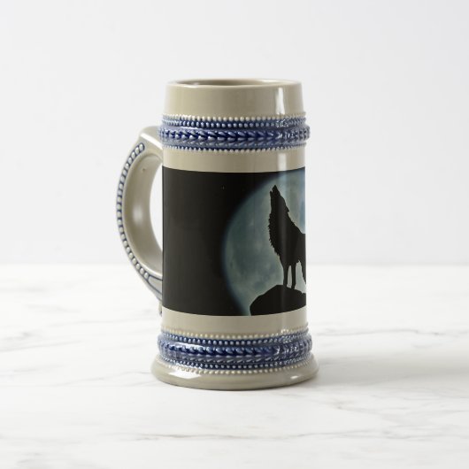 Chope À Bière Loup d'hurlement (Devant gauche)