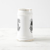 Chope À Bière Loup et corbeau avec crâne (Centre)