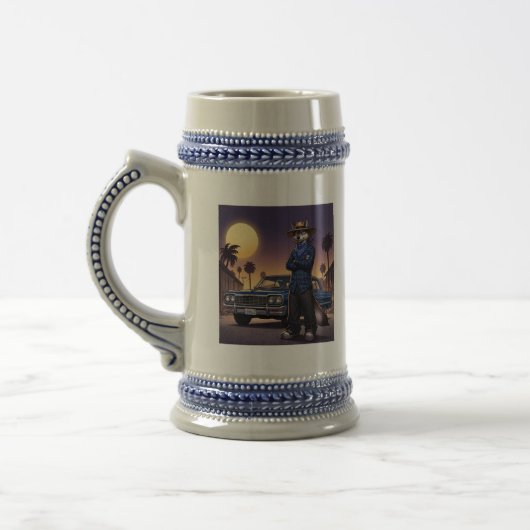 Chope À Bière Loup Et Lowrider (Gauche)