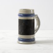 Chope À Bière Loup noir (Devant droit)