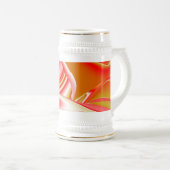 Chope À Bière Love and Gold Abstrait 3D Rainbowart (Devant droit)