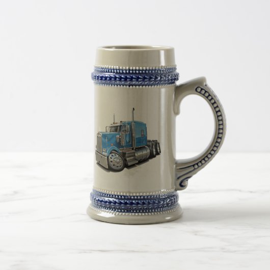Chope À Bière Lt Blue Truck de Kenworth w900 (Droite)