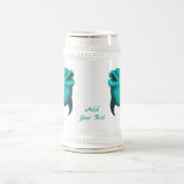 Chope À Bière Lucky Dolphin - Ajouter votre texte (Centre)