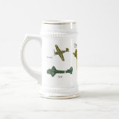 Chope À Bière Luftwaffe Stein (Gauche)