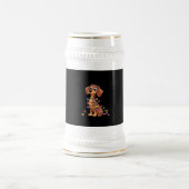 Chope À Bière Lumières de teckel de Noël (2) (Centre)