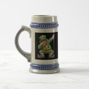 Chope À Bière Lutin de la Saint-Patrick Dab Dabbing en vert