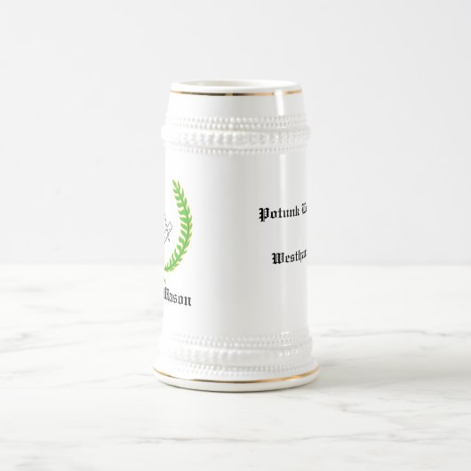 Chope À Bière Maçon principal Stein de Potunk (Centre)