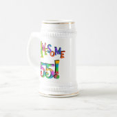 Chope À Bière Magnifique 55 T-shirts et cadeaux d'anniversaire (Devant gauche)