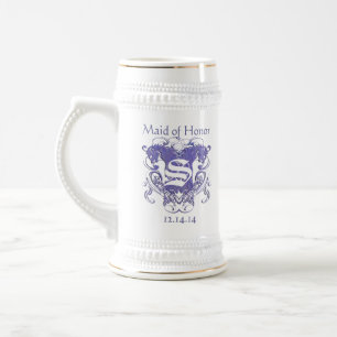 Chope À Bière Maid of Honor Stein Mariage Lions Vintages