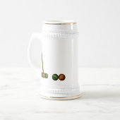 Chope À Bière Maillet et boules de croquet (Devant gauche)