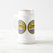 Chope À Bière Mains séparées montrant un poisson et un bateau av (Devant gauche)