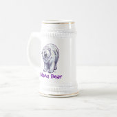 Chope À Bière Mama Oear Polar Bear Stein (Devant gauche)