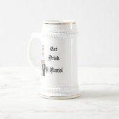 Chope À Bière Mange, Bois, Sois Marié (Devant gauche)