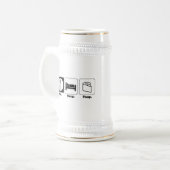 Chope À Bière manger dormir chier (Devant gauche)