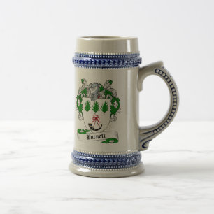 Chope À Bière Manteau de Burnett des bras Stein - crête de