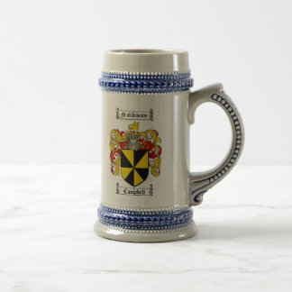 Chope À Bière Manteau de Campbell des bras Stein/de famille de