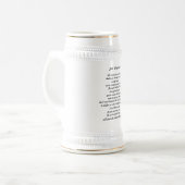 Chope À Bière "Marche j'en bas du bas-côté ?" Stein (Devant gauche)