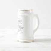 Chope À Bière "Marche j'en bas du bas-côté ?" Stein (Devant droit)