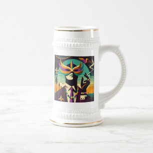 Chope À Bière Mardi Gras l'Homme qui Fume