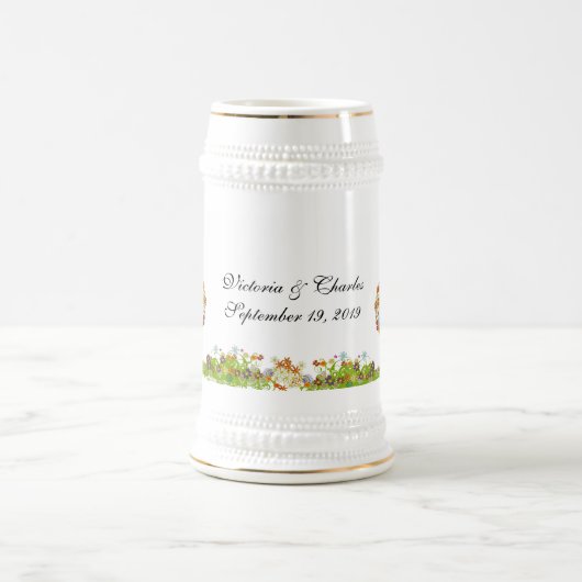 Chope À Bière Mariage de la branche côté forêt enchantée (Centre)