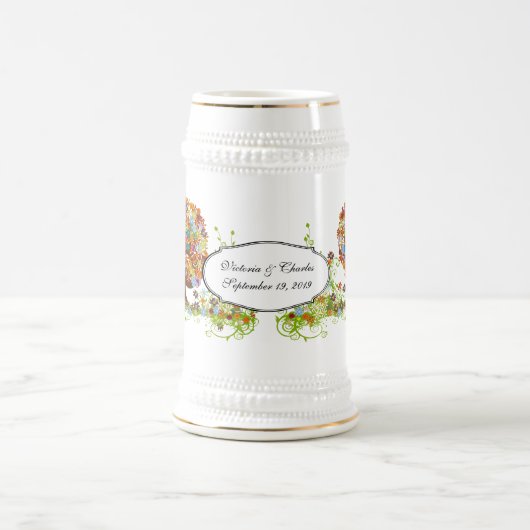 Chope À Bière Mariage de la branche côté forêt enchantée (Centre)