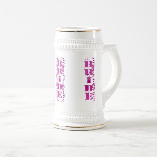 Chope À Bière Mariage de mariée Stein (Devant droit)