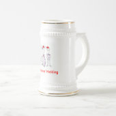 Chope À Bière Mariage de Noël (Devant droit)