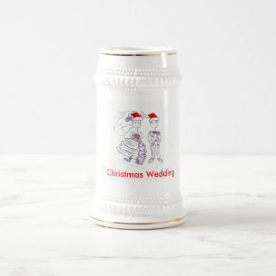 Chope À Bière Mariage de Noël