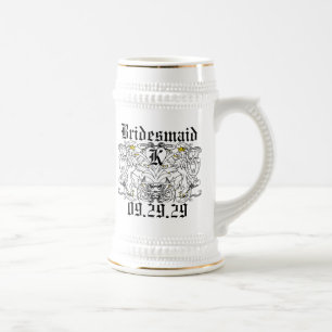Chope À Bière Mariage Renaissance Lion Rampant
