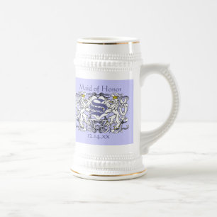 Chope À Bière Mariage Renaissance Lion Rampant
