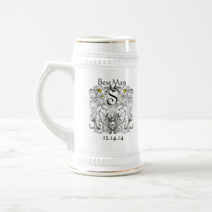 Chope À Bière Mariage Renaissance Lion Rampant