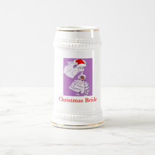 Chope À Bière Mariée de Noël