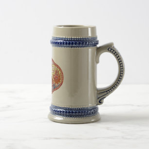 Chope À Bière Médaillon chinois de dragon