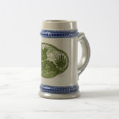 Chope À Bière Médaillon de dragon vert de Peridot (Devant droit)