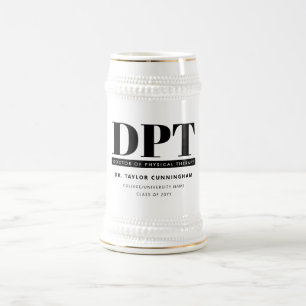 Chope À Bière Médecin DPT moderne personnalisé de thérapie physi