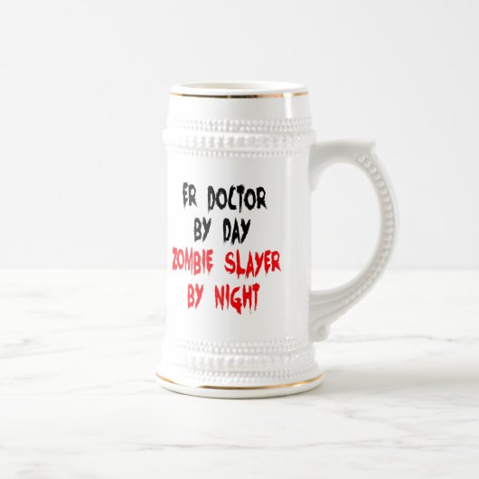 Chope À Bière Médecin Zombie Slayer ER (Droite)