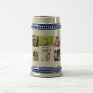 Chope À Bière Meilleur Grand-Père Jamais Photo Collage Grand-Enf