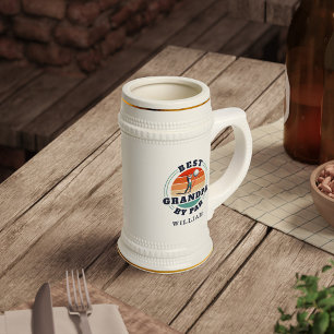 Chope À Bière Meilleur Grand-Père Par Par Retro Golf Papa Person