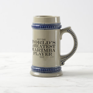 Chope À Bière Meilleur Joueur Marimba Pourtant Beer Stein