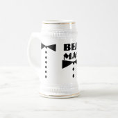 Chope À Bière Meilleur Mariage Homme Faveurs Stein (Devant gauche)