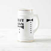 Chope À Bière Meilleur Mariage Homme Faveurs Stein (Devant droit)