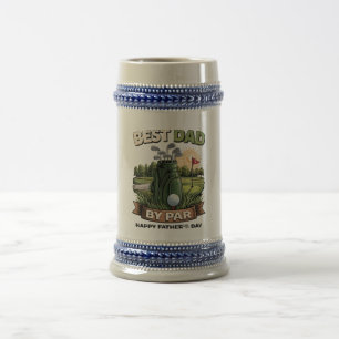 Chope À Bière Meilleur Papa Par Golf Papa Drôle