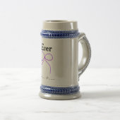 Chope À Bière Meilleur professeur jamais ruban violet nom appréc (Devant droit)