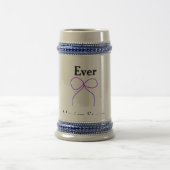 Chope À Bière Meilleur professeur jamais ruban violet nom appréc (Centre)