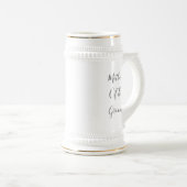 Chope À Bière Mère Du Mariage Groom Don Favor Modern 2023 (Devant droit)